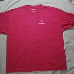 Browning Men’s Short-Sleeve Crewneck T-Shirt - Raspberry
